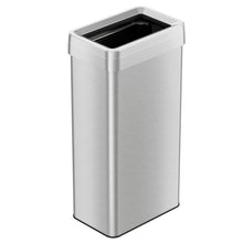 Load image into Gallery viewer, 21 Gallon / 80 Liter Stainless Steel Rectangular Open Top Trash Can with Dual Odor Filters