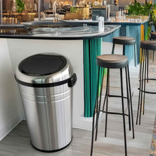 Load image into Gallery viewer, HLS Commercial 23 Gallon Sensor Trash Can with Wheels in restaurant