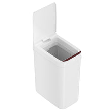 Load image into Gallery viewer, 3 Gallon / 10 Liter White Plastic Sensor Trash Can open