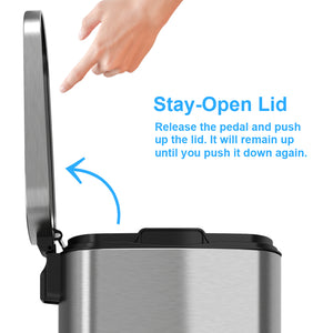 Stay-open lid