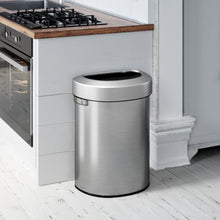 Load image into Gallery viewer, 18 Gallon Stainless Steel Semi-Round Open Top in office kitchen
