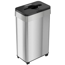 Load image into Gallery viewer, 21 Gallon / 80 Liter Rectangular Stainless Steel Open Top Lided Trash Can with Wheels and Dual Odor Filters