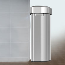 Load image into Gallery viewer, 23 Gallon Stainless Steel Semi-Round Open Top Trash Can in office