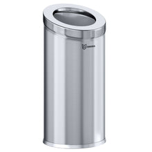 Load image into Gallery viewer, 15 Gallon Stainless Steel Round Beveled Open Top Trash Can