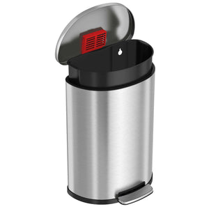 HLS Commercial Fire Resistant Trash Can with removable inner bucket