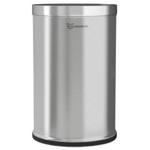 26 Gallon Stainless Steel Round Open Top Trash Can