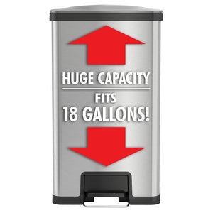 HLS18SS huge capacity fits 18 gallons