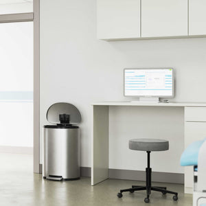 HLS Commercial Fire Rated Trash Can in medical office