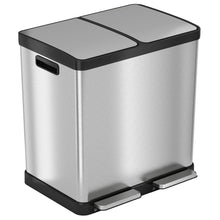 Load image into Gallery viewer, HLS Commercial 16 Gal Combo Recycle Bin and Waste Receptacle