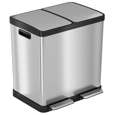 HLS Commercial 16 Gal Combo Recycle Bin and Waste Receptacle